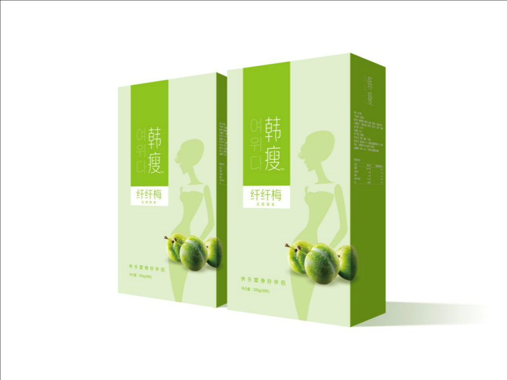 韓瘦產品包裝設計綠色_高瑞品牌_北京包裝設計
